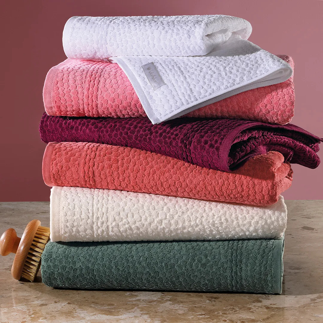 Toalha de Banho + Rosto Pérola Jacquard D...